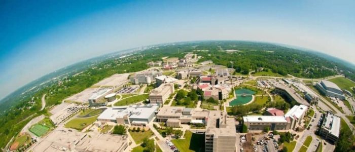 bird-seye view of Northern Kentucky University