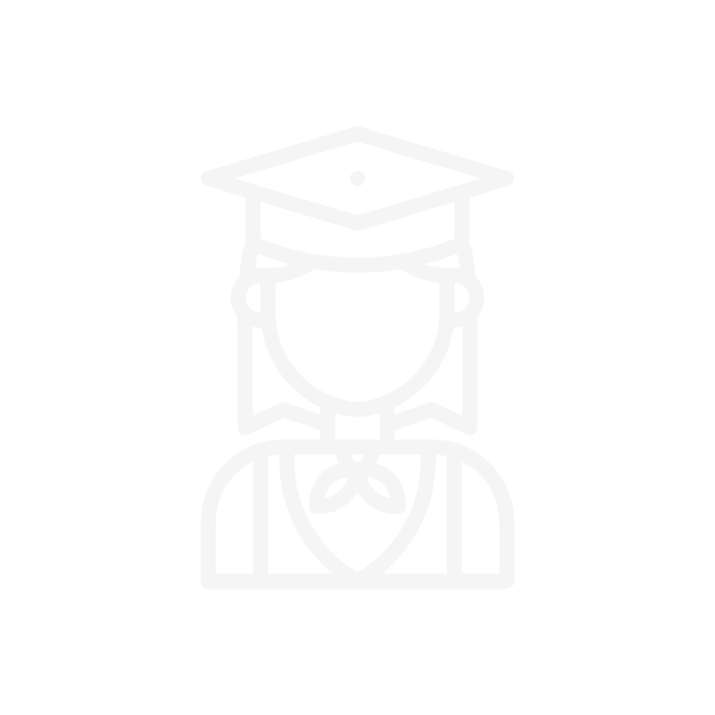 Icon of a student wearing a graduation cap