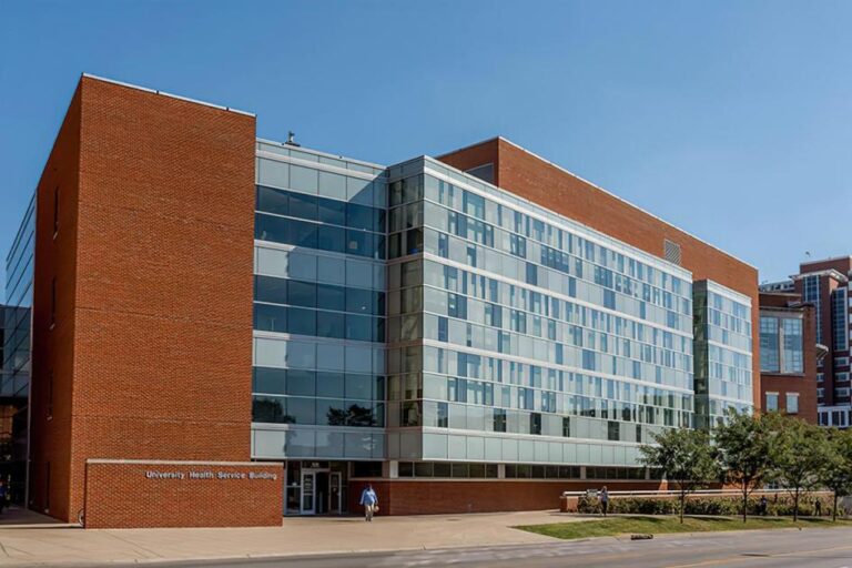 The University Health Service building at the University of Kentucky.