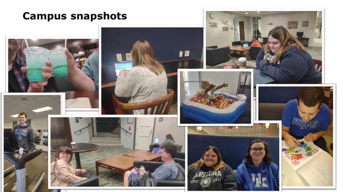 A collage of pictures from UK's College and Career Studies Program